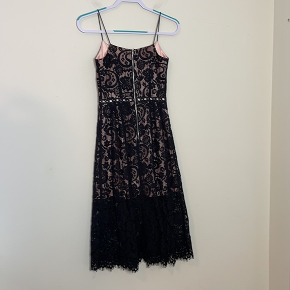 Aspeed Black Lace & Pink Lining Dress - Picture 4 of 8